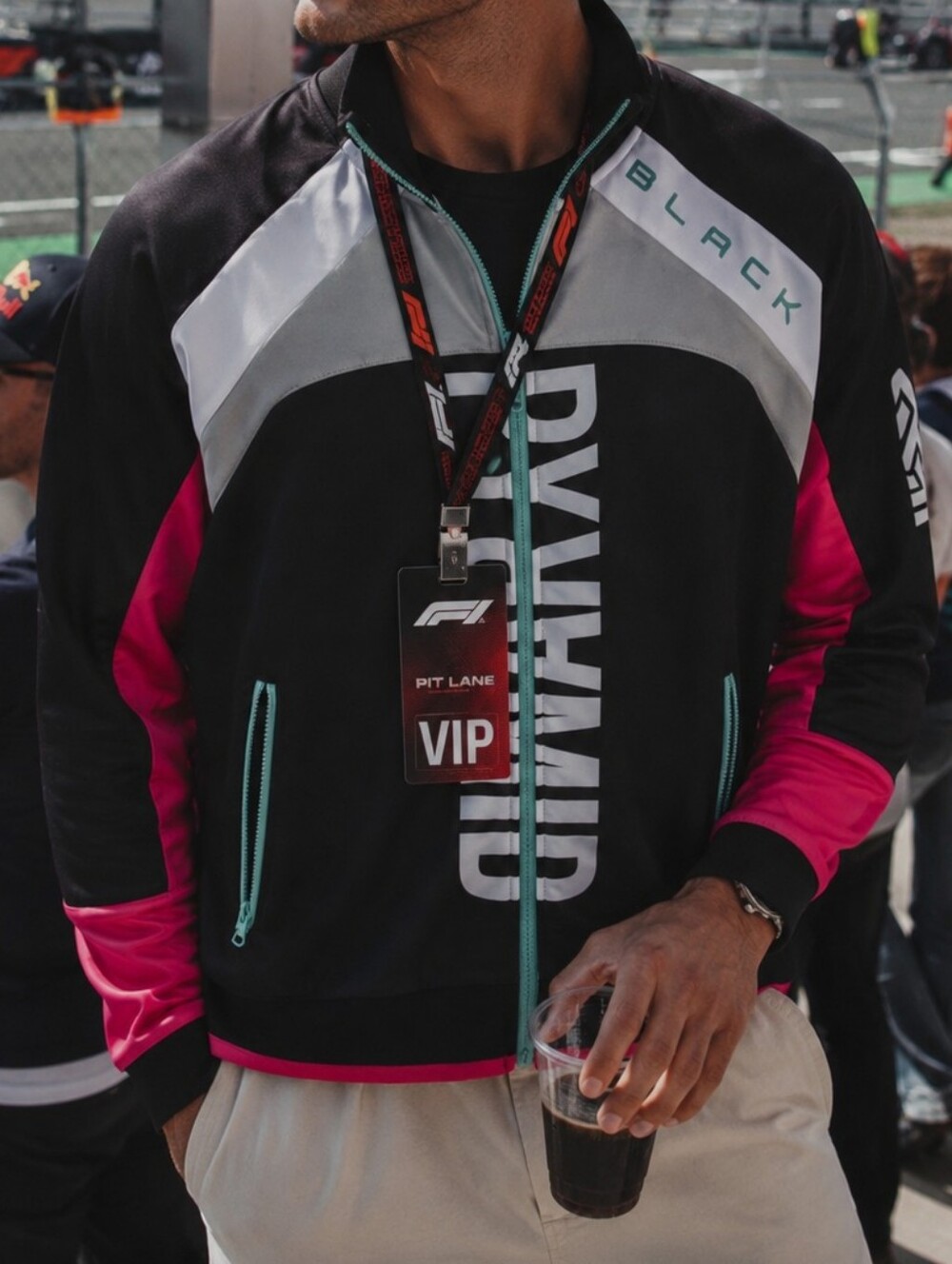 BLACK PYRAMID Colorblock Logo Track Jacket